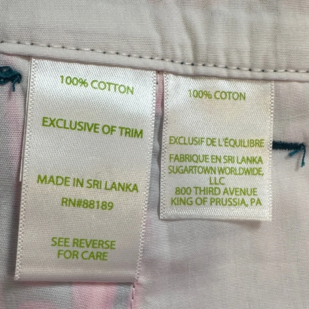 Lilly Pulitzer Vibrant Pink and Blue Patterned Shorts - Picture 4 of 5